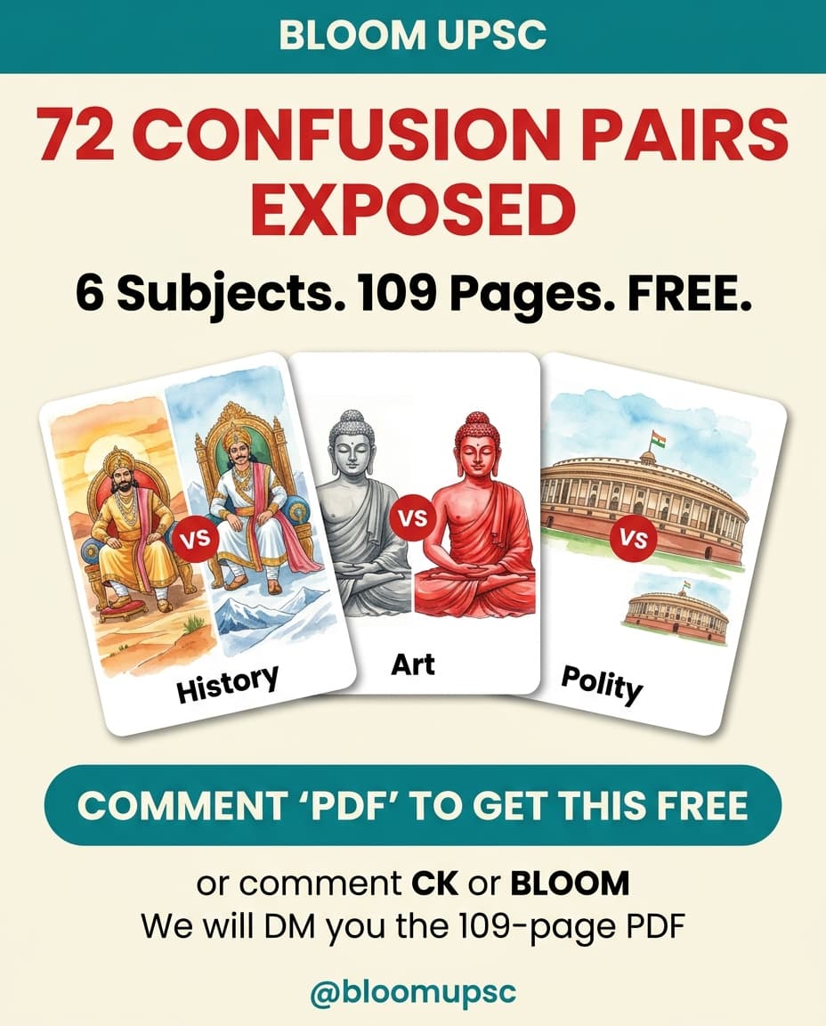 Confusion Killers — 72 Confusion Pairs Exposed by Bloom UPSC